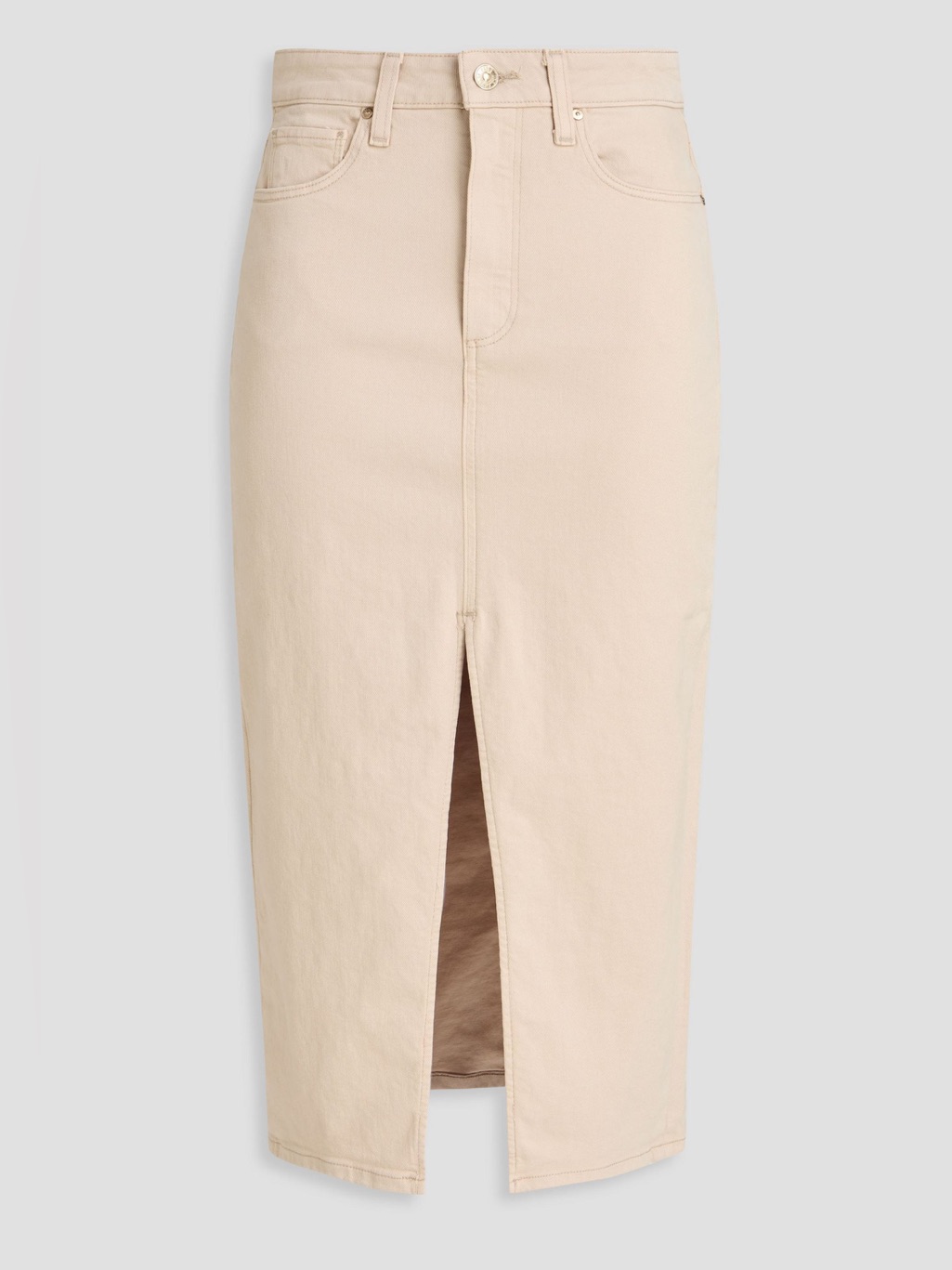 Nwt Paige Angela Denim Midi Skirt
